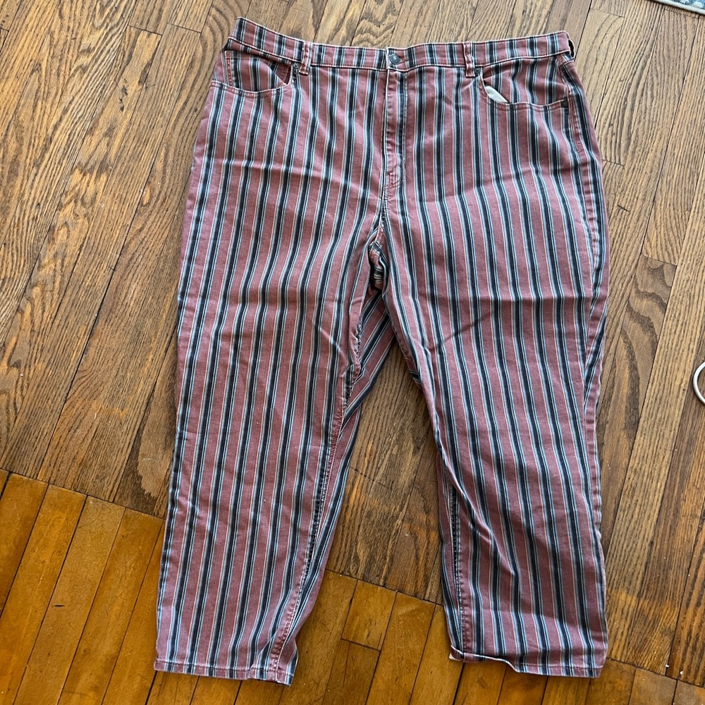 American Eagle Striped Jeans